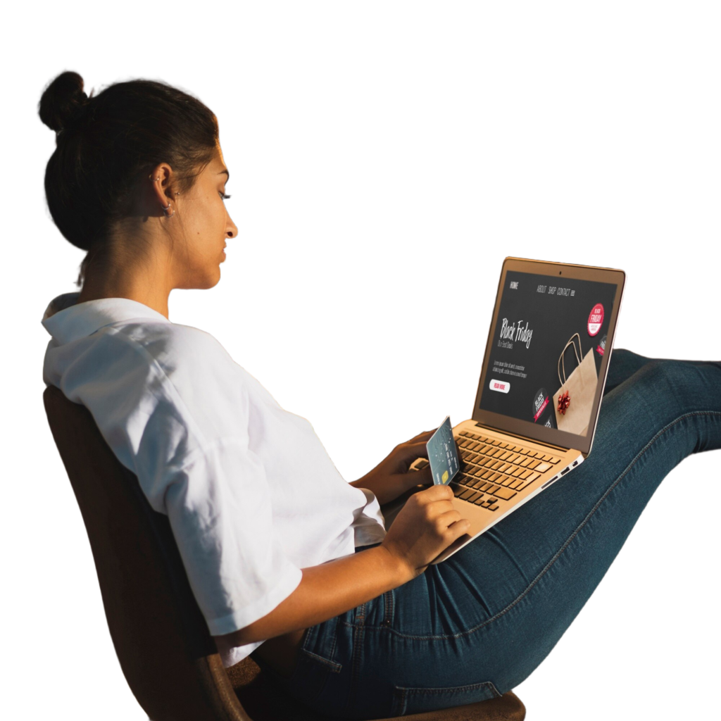 Professional working on content creation and management using a laptop.